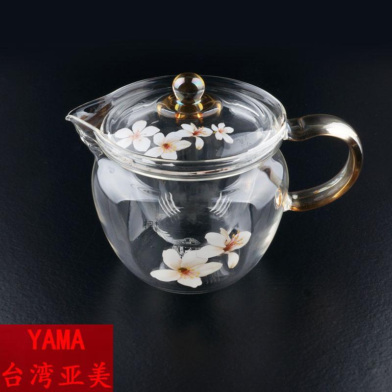 YAMA亚美台湾产桐花耐热玻璃茶壶办公室过滤透明茶壶家用功夫壶|ruв категории посуда, чайный сервиз, чайник - от Buy2taobao.com для оказания профессиональной услуги покупки агента Taobao