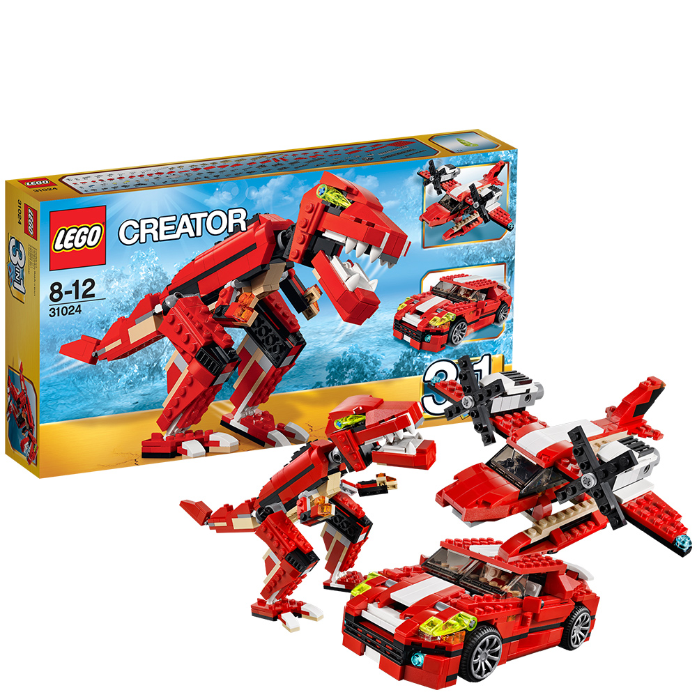 乐高创意百变31024红色的咆哮 LEGO CREATOR 积木玩具