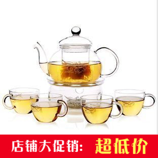 耐熱手工玻璃花茶壺套裝整套茶具功夫茶茶具套裝茶具套裝 四合壹在類目 餐飲具, 茶具, 整套茶具中 - 來自Buy2taobao.com提供專業的淘寶代購服務