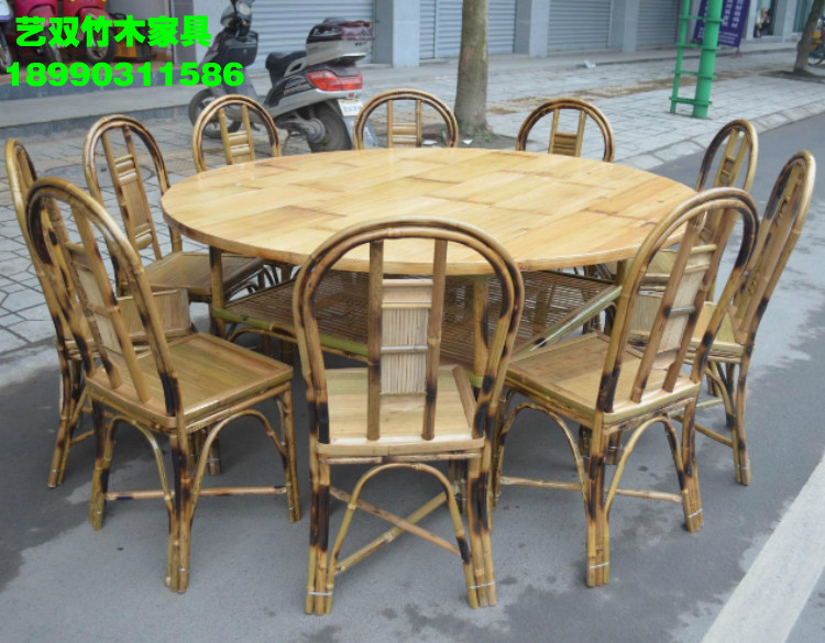 全手工竹制餐桌餐椅/竹椅子/方桌子/竹制田園家具/特色餐桌椅組合在類目 住宅傢俱, 成套傢俱, 餐廳成套傢俱, 餐桌+餐椅中 - 來自Buy2taobao.com提供專業的淘寶代購服務
