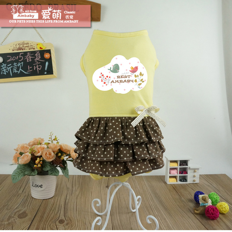 Dogs skirt Spring and summer Princess Dress VIP Teddy Dogs clothes skirt Pets clothes Star pleated skirtin the Pet/Pet food and supplies , Pet apparel and accessories , Pet clothing/Raincoat category - from Buy2taobao.com to provide professional Taobao agent buy service