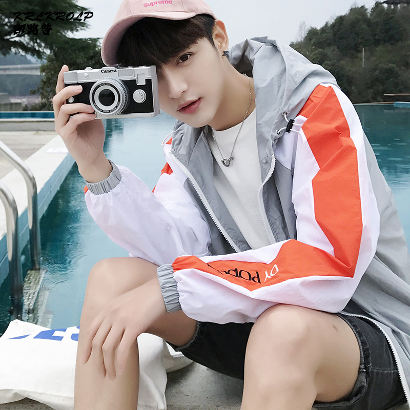 Sunscreen ultrathin ventilation summer Trend Jacket Teenagers 2019 new pattern Korean Edition student Coat for menin the Men's clothing, Jacket category - from Buy2taobao.com to provide professional Taobao agent buy service