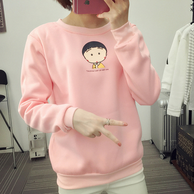 2016秋装新款女装长袖套头卫衣女春秋款韩版