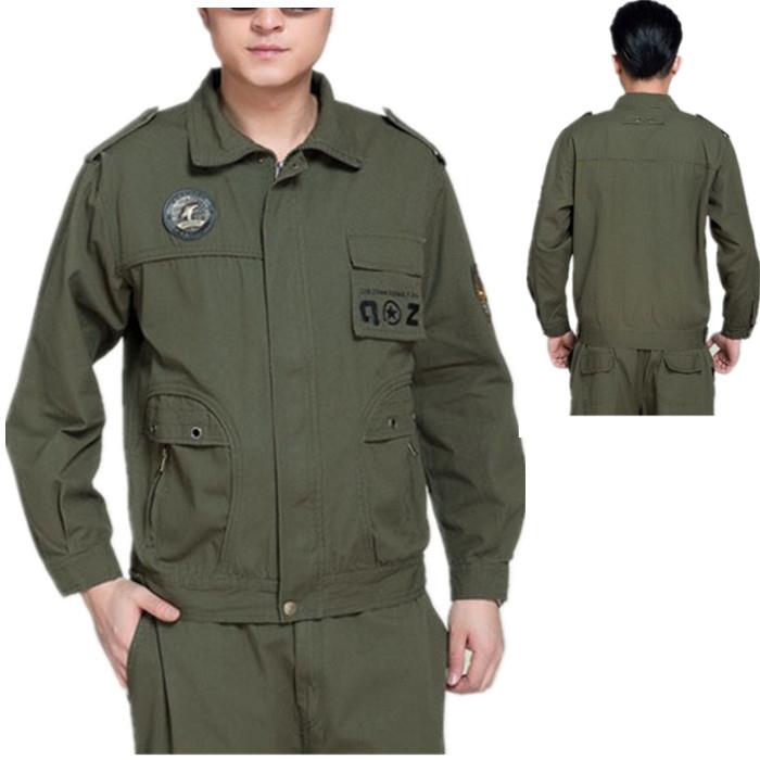 夏季長袖軍旅工作服 套裝 男士純棉勞保工裝制服保安工服在類目 女裝/女士精品, 套裝/學生校服/工作制服, 職業女褲套裝中 - 來自Buy2taobao.com提供專業的淘寶代購服務