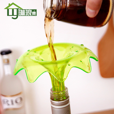 买三免一 创意喷泉酱油醋酒漏斗粮食面粉分装