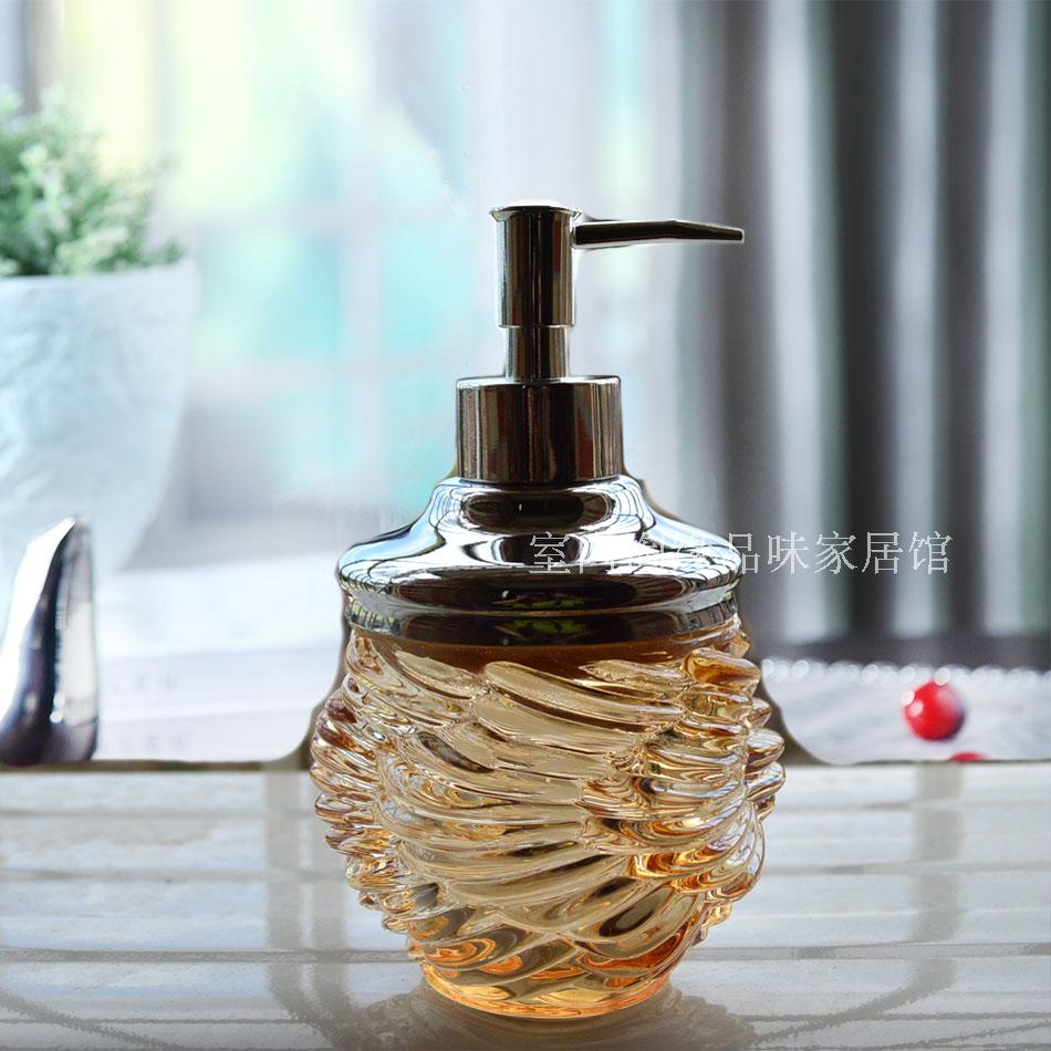 大号欧式创意厨卫酒店洗手液压嘴乳液瓶沐浴露香水玻璃分装瓶摆件|ruв категории семья/личные чистящие средства, ванная приборов/принадлежности для ванной, эмульсия устройство - от Buy2taobao.com для оказания профессиональной услуги покупки агента Taobao