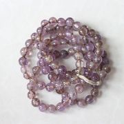老紫水晶佛珠108粒念珠圆珠，1.15cm古玩古董老物件收藏品