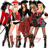 多款cosplay万圣节服装，成人海盗衣服加勒比，高档豪华女海盗服装