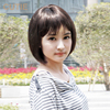 韩国女生假短发型短款直发bobo头发型修脸空气，感薄刘海蓬松短发