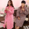 上下架计划:冬季女士纯棉三层加厚夹棉睡袍男女式珊瑚绒加大码浴袍全棉家居服