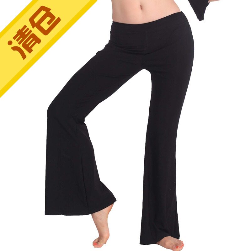 广场舞 舞蹈练功裤子 肚皮舞服装 肚皮舞裤子简单练习修身裤K26