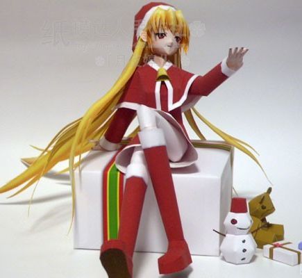 3D紙模型手工diy禮物 動漫 聖誕女孩在類目 模玩/動漫/周邊/cos/桌遊, 紙模/紙質模型, 動漫遊戲紙模中 - 來自Buy2taobao.com提供專業的淘寶代購服務