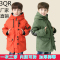 上下架计划:2014新3QR正品儿童羽绒服男童女童中长款中大童青少年加厚冲锋衣