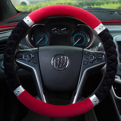 汽车方向盘套冬季毛绒大众别克雪佛兰丰田本田奇瑞奔腾现代