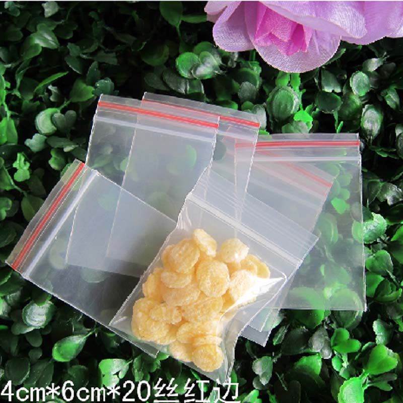 PE Red edge 4*6*20 Jewelry bags thickening Self sealing bag Flour sealed bag Tea bags Accessories Bag 100 individualin the Electronic Dictionary/Electronic paper book/Stationery , Printing Products , Zipper ziplock category - from Buy2taobao.com to provide professional Taobao agent buy service