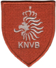 荷兰足球队标臂章魔术贴章刺绣徽章 布贴衣贴胸章肩章