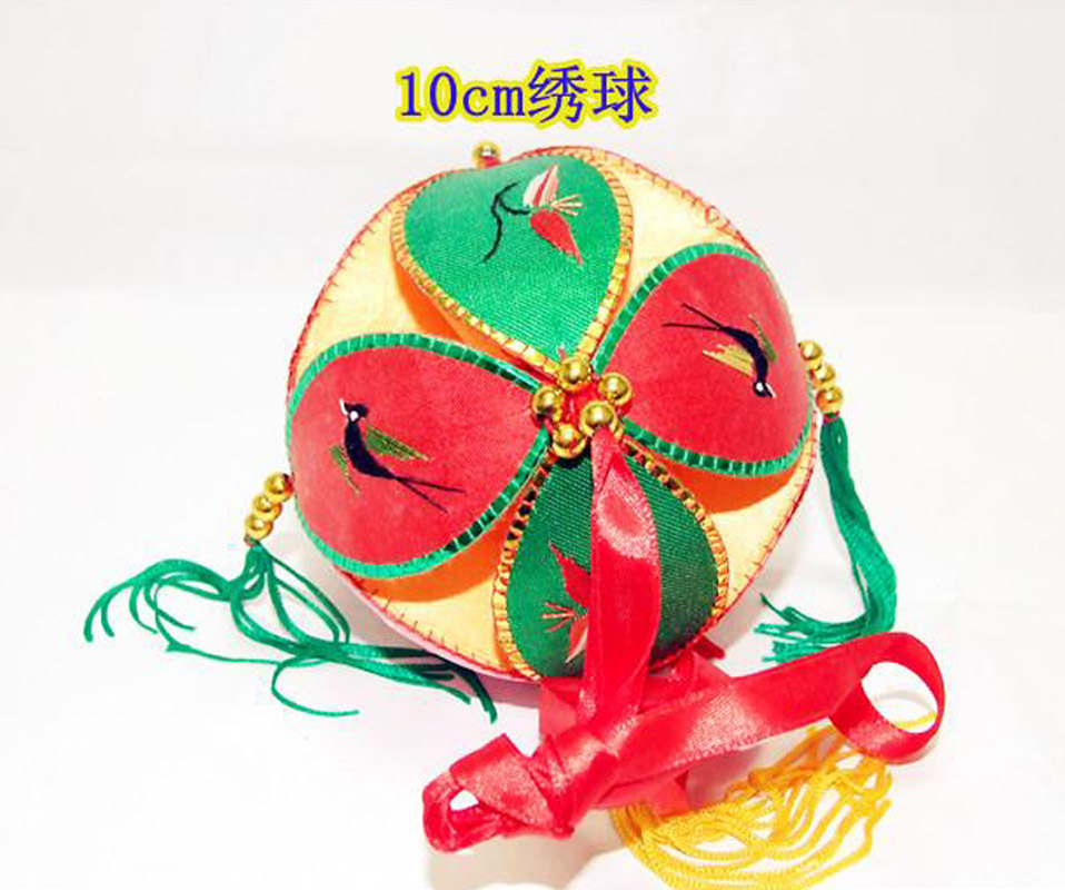 纯手工绣球广西靖西旧州10CM商务送礼抛绣球工艺品 舞蹈 活动道具