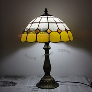 简约现代欧美式风格彩色玻璃艺术台灯卧室床头创意灯饰书房灯具