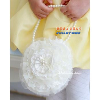 Korean imports Children dress princess Bag girl birthday show Handbag wedding Flower girl Lace Totein the Children/Baby/Family fitted , Children's Accessories , Bags category - from Buy2taobao.com to provide professional Taobao agent buy service
