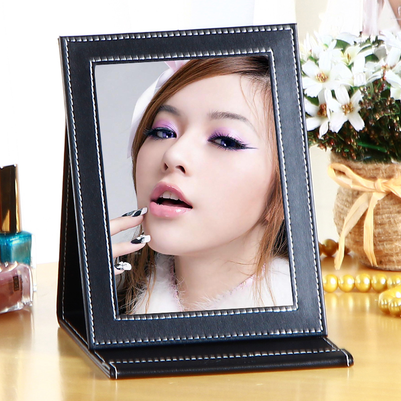 Peng. European style Leatherwear mirror Cosmetic mirror Desktop Portable Take it with you fold Mirror Large Mini princessin the Family/Personal Cleaning Tools , Personal care cleaning appliances , Comb/Portable with a mirror , Portable mirror category - from Buy2taobao.com to provide professional Taobao agent buy service