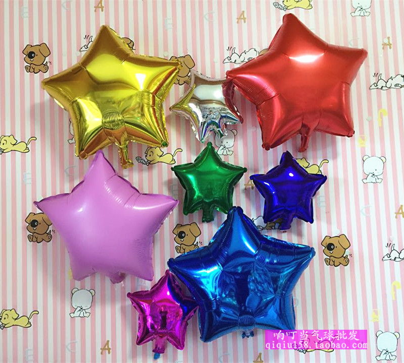 節日鋁膜氣球批發 生日party 婚慶光板18寸五角星星鋁箔氣球在類目 節慶用品/禮品, 氣球/飄空氣球, 氣球中 - 來自Buy2taobao.com提供專業的淘寶代購服務
