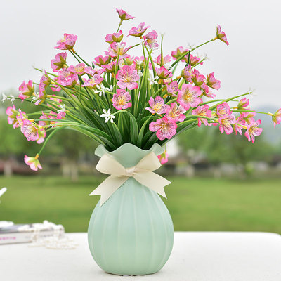 假花瓶仿真花套装装饰品餐桌客厅家居摆件室内插花花艺摆设电视柜