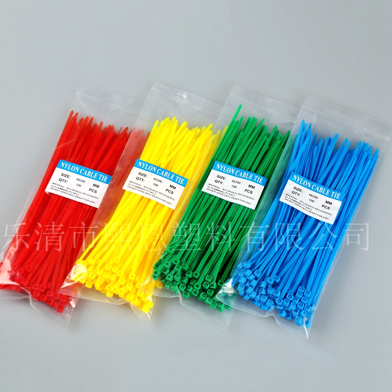4*200mm彩色尼龙扎带红色 黄色 蓝色 绿色 紫色100条一包扎带批发|ruв категории основы строительных материалов, бытовой техники, Другие оборудование, лента/стяжка - от Buy2taobao.com для оказания профессиональной услуги покупки агента Taobao