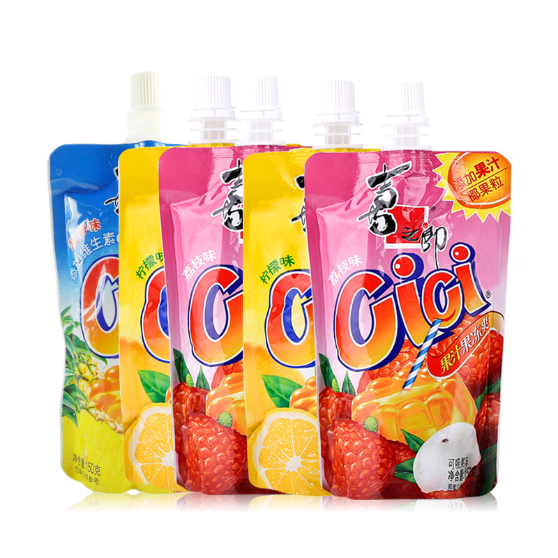 【天猫超市】喜之郎cici果汁果冻爽特惠装150g*5/怀旧零食品