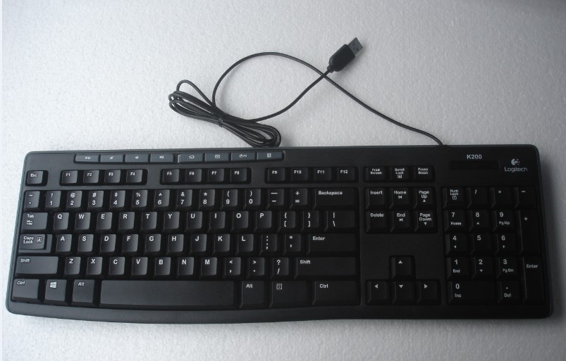正品原装 Logitech/罗技 多媒体USB有线键盘k200(防溅洒设计)在类目 电脑硬件/显示器/电脑周边, 键盘中 - 来自Buy2taobao.com提供专业的淘宝代购服务