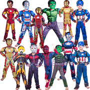 儿童节万圣节儿童动漫动画片英雄，人物服装成人蜘蛛侠超人衣服