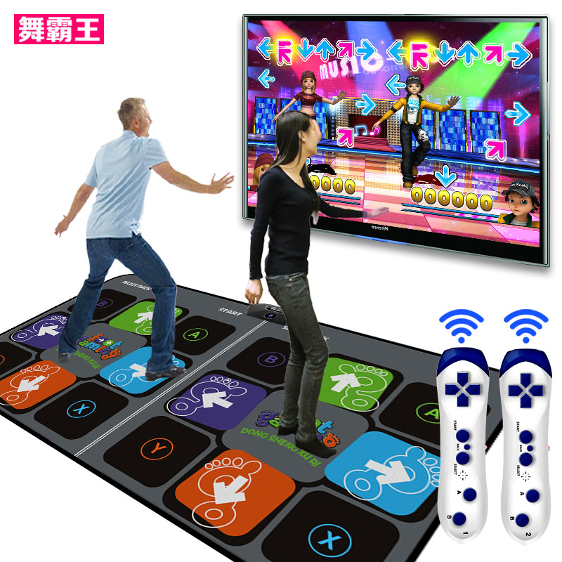 舞霸王跳舞毯双人体感游戏机电视接口两用加厚减肥跳舞机家用在类目 运动/瑜伽/健身/球迷用品, 跳舞毯中 - 来自Buy2taobao.com提供专业的淘宝代购服务