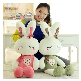 LOVE兔情人节礼物送女友米菲兔布娃娃公仔毛绒玩具兔可爱生日礼物