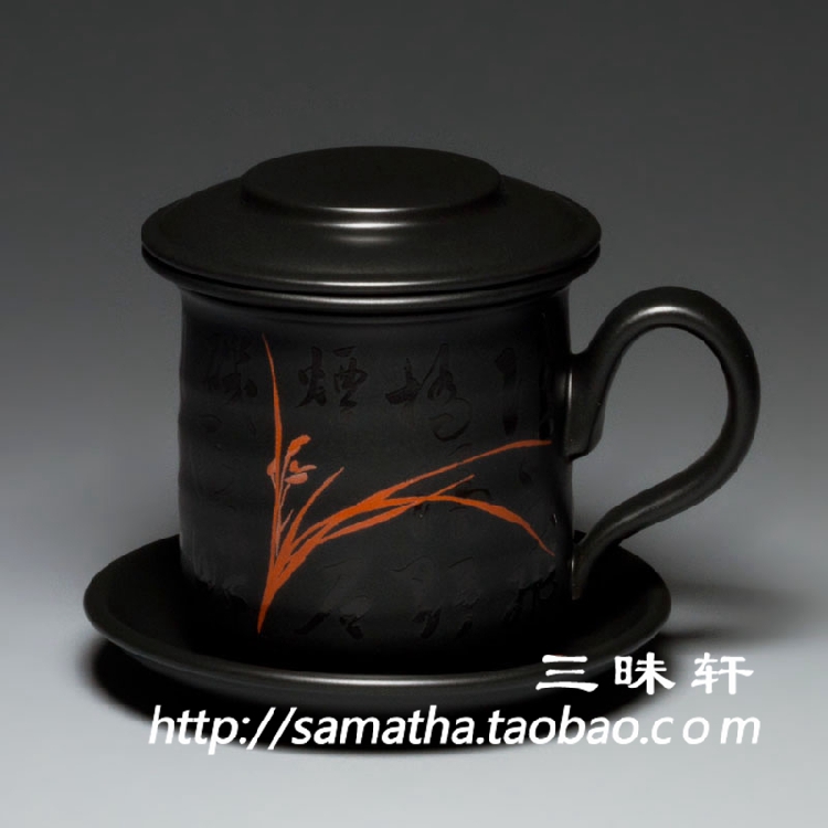 【三昧轩】台湾陶作坊 溥儒春兰 夏竹 秋荷同心杯 礼盒 专柜正品|msdalam kategori pinggan mangkuk, set teh, Cup - dari Buy2taobao.com untuk memberikan perkhidmatan ejen Taobao profesional membeli