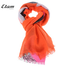 艾格 Etam  秋季新品 时尚几何图案围巾14015905711图片