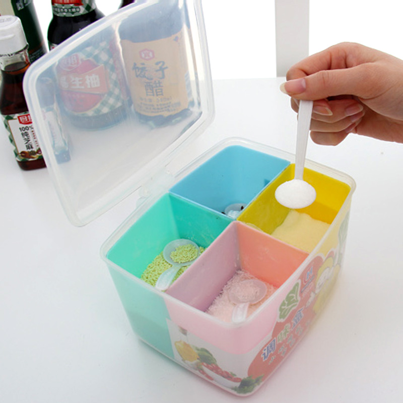 Rhododendron Plastic Seasoning box Fourfold Handle Seasoning Box Detachable Caster Tsp Kitchenin the Kitchen/Cooking utensils , Kitchen Gadgets/Kitchen storage , Storage jars/Kitchen storage containers , Seasoning bottles category - from Buy2taobao.com to provide professional Taobao agent buy service