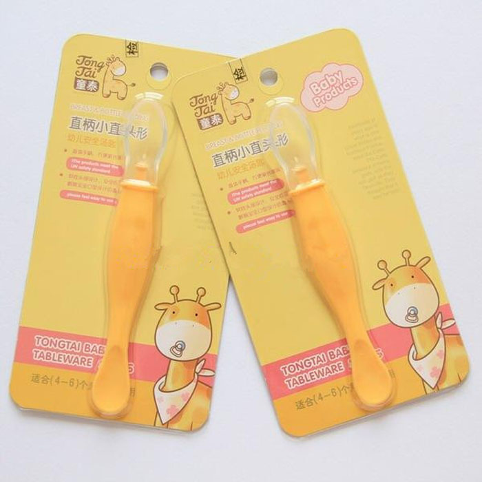 Thai children TN8121 baby Straight Spoon baby silica gel Soft head security Soup spoon Anti scald train a soup spoonin the Diapers/Care/Feeding/Push lathe , Cups/Tableware/Grind/Attachment , Children's tableware category - from Buy2taobao.com to provide professional Taobao agent buy service