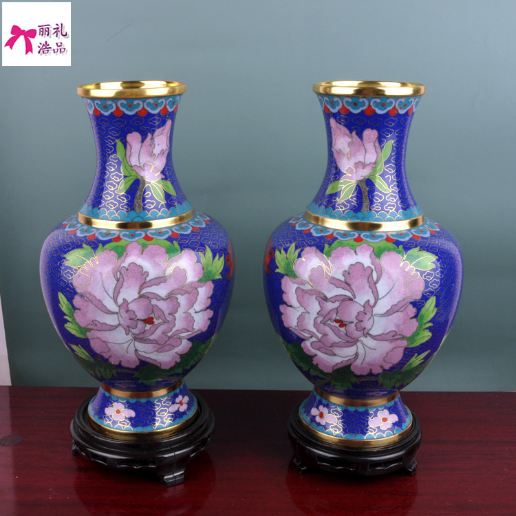 10寸景泰藍花瓶花開富貴款傳統銅胎嵌絲琺琅工藝禮品多種顏色在類目 特色手工藝, 地區民間特色手工藝, 景泰藍中 - 來自Buy2taobao.com提供專業的淘寶代購服務