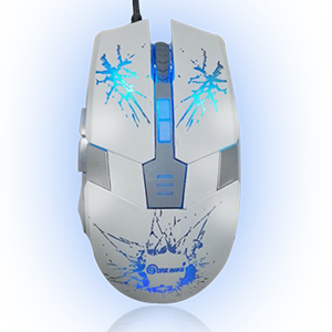 正品打折神级战狼专业电竞游戏有线鼠标 黑白