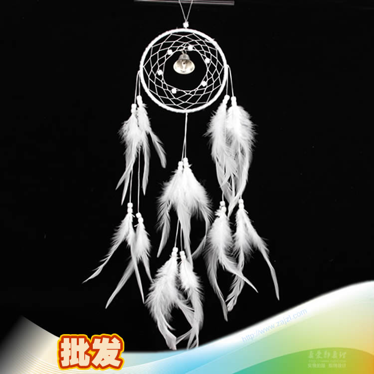 纯白捕梦网风铃 继承者们同款羽毛挂件 创意铃铛捕梦网挂饰厂家在类目 家居饰品, 创意饰品, 空中吊饰中 - 来自Buy2taobao.com提供专业的淘宝代购服务