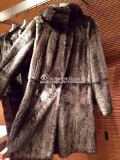 Одежда из меха cd家全球专柜正品代购fendi/芬迪女士14年秋冬新款长款皮草大衣