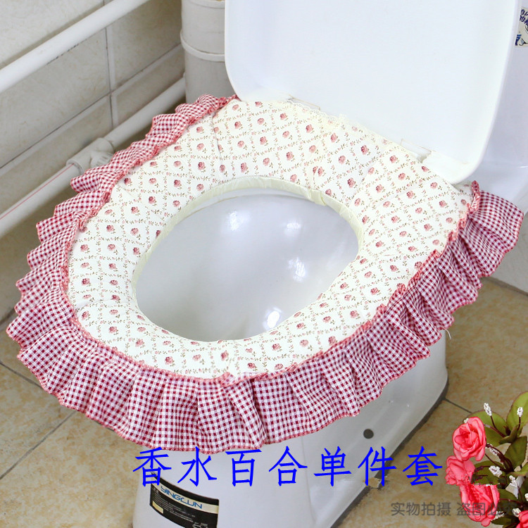 Toilet mat zipper thickening Lace closestool Seat cushion Toilet stickers Left Ferrule Toilet sets Pottyin the Family/Personal Cleaning Tools , Sanitary appliances/Bathroom accessories , Toilet sets/Toilet seat category - from Buy2taobao.com to provide professional Taobao agent buy service