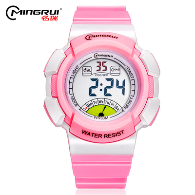 名瑞儿童手表男孩女孩防水夜光小学生手表女童手表男童运动电子表