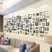 品美欧式照片墙相框墙相框挂墙创意组合客厅大墙面简约现代相片墙