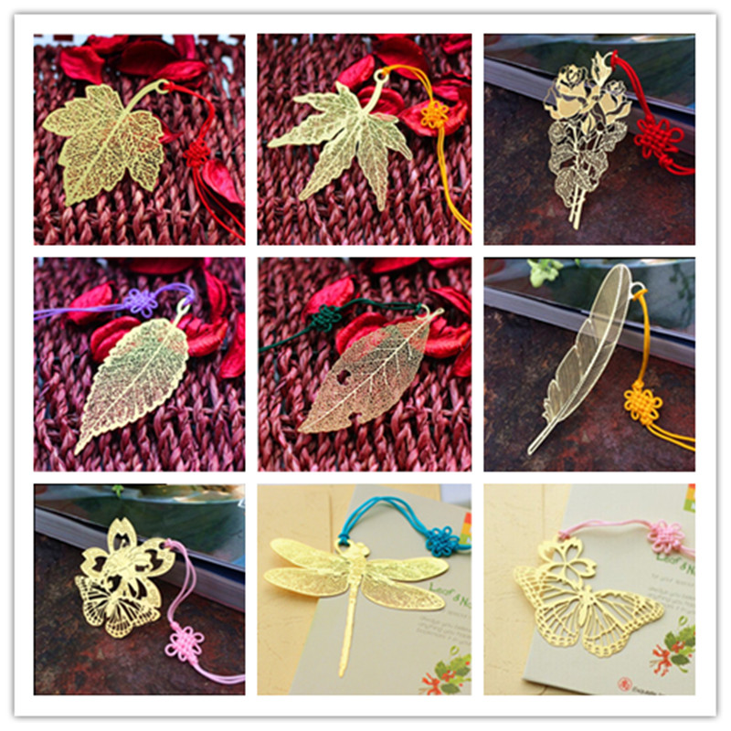 Atop Creative brass Metal Refinement Fine lines Vein bookmark business affairs Presents 9 Can DIY customizedin the Electronic Dictionary/Electronic paper book/Stationery , The paper book , Bookmarks category - from Buy2taobao.com to provide professional Taobao agent buy service