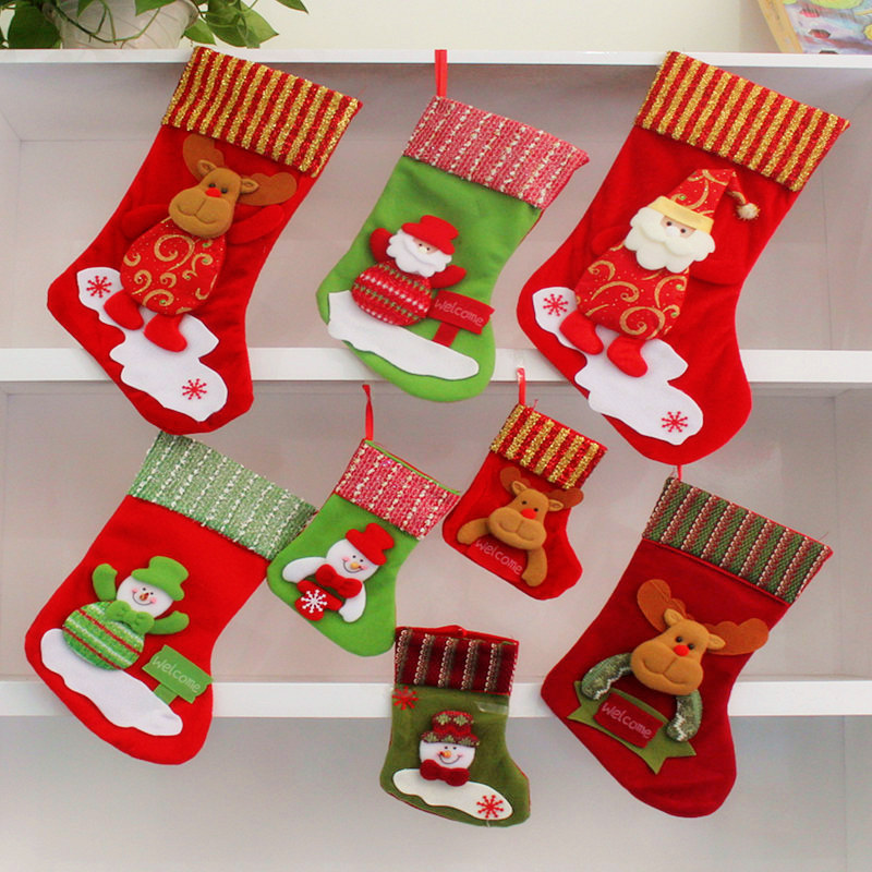 串串喜 圣诞袜子 圣诞树装饰挂件 圣诞礼物袜 圣诞节装饰品圣诞袜