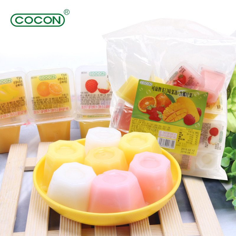 【天猫超市】马来西亚 可康牌多口味酸奶果冻（含纤椰果）525g