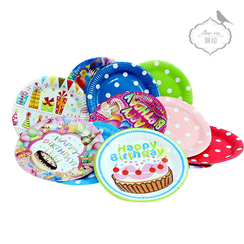 10 children birthday Party Supplies Cake pan Tray Dinner plate disposable Cartoon tableware A plate Paper platein the Festive supplies/Gift , Other Festival Gifts category - from Buy2taobao.com to provide professional Taobao agent buy service