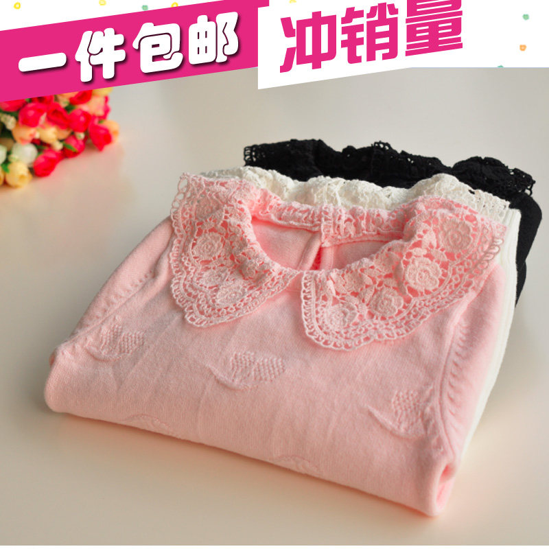 婴儿童毛衣女童宝宝冬装新款中小童打底毛衣纯棉针织衫高弹保暖