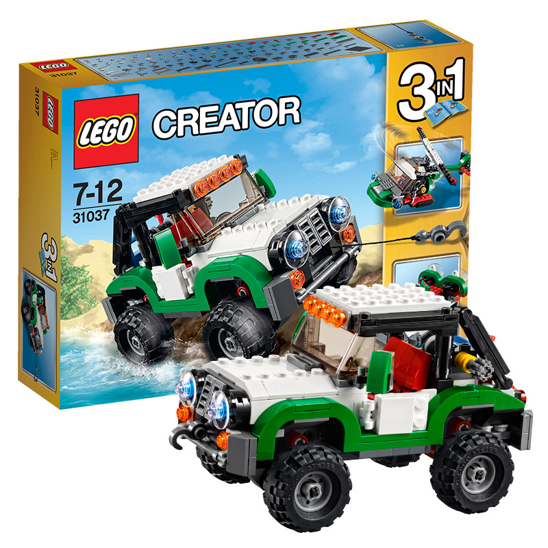 乐高创意百变组31037水陆空三合一探险车LEGO CREATOR 玩具益智