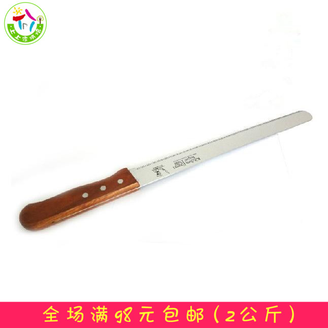 烘焙工具*10寸木柄不锈钢锯齿刀 蛋糕刀 裱花刀 面包刀 细牙刀|msdalam kategori dapur/memasak Appliances, memasak Appliances, alat, pisau roti - dari Buy2taobao.com untuk memberikan perkhidmatan ejen Taobao profesional membeli